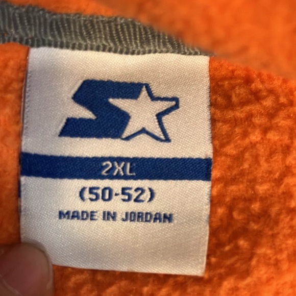Starter Men’s 2X Orange Fleece NWOT - Picture 3 of 3